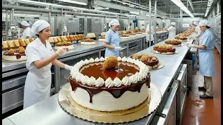 INSIDE the FACTORY That Makes MILLIONS of CAKES | HIGH-TECH AUTOMATION