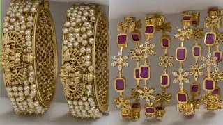 Latest 1 gram gold bangles collection