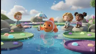 छतरी वाली मछली 🐟☂️ | Funny Hindi Kids Poem | Rainy Season Rhymes for Children