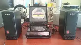 Sony Discman D50 & Sony SRS-55 speakers