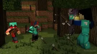 Minecraft Manhunt (2 speedrunners vs. 2 hunters)