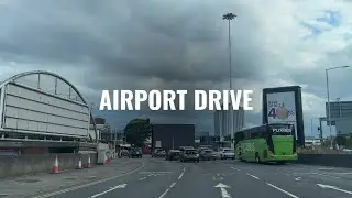 Airport Drive to Heathrow T3 – London – Driving – 4K