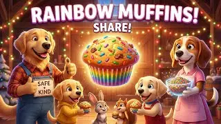 The Ben Family Farm &ndash; The Missing Rainbow Muffin Toppings! ❄️🧁🌈 Winter Farm Games & Safety Lesson
