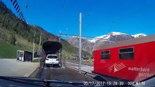2017 0517 Oberwald Furka Pass Train Transporter