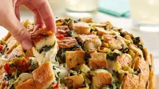 Pull Apart Garlic Bread in Cooker - Easy No Oven Cheese Garlic Bread Recipe - A1 Food Lab