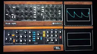 Moog model D (iOS) vs Softube model 72 (vst)