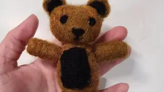 Needle Felt Teddy Bear Tutorial with String Jointing