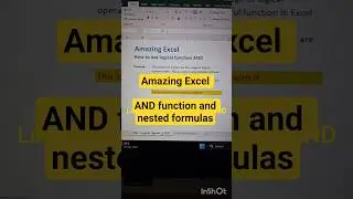 Amazing #excel : AND Function #excelformulas #excelfunction #exceltips #exceltutorial #exceltricks