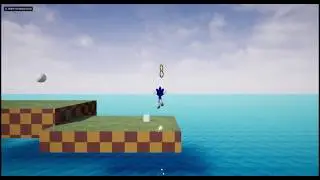 Unreal Engine 4 - Sonic testing Dynamic Gravity Character