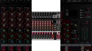 Pro 8 Channel Bluetooth Studio Audio Mixer Live Sound Mixing Console with USB