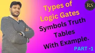 Logic Gates.Types of logic Gates Symbols Truth Tables With Example For 12th Class.#video #viral