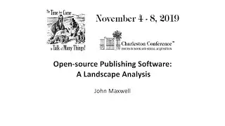 Open-source Publishing Software: A Landscape Analysis