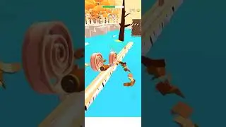Spiral Rolls game gameplay walkthrough hypercasual #hypercasual #spiralroll #rolls #gaming #shorts