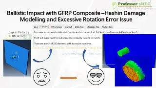 Step by Step Rectification of Errors in Ballistic Impact Simulation using Hashin Damage Model-ABAQUS