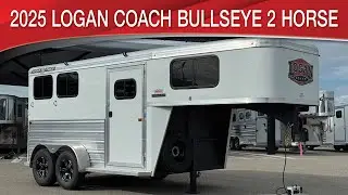 2025 Logan Coach Bullseye 2 Horse Gooseneck The Perfect Small Trailer