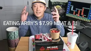 Eating Arby's $7.99 Meat & 3 Box with Yogurt || No Cut John Eats