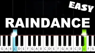 Dave - Raindance (ft. Tems) - EASY Piano Tutorial