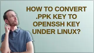 How to convert .ppk key to OpenSSH key under Linux?