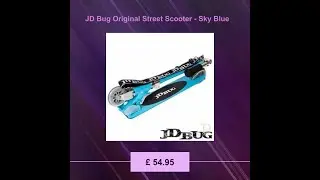 JD Bug Original Street Scooter - Sky Blue