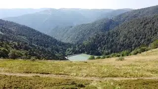 Le lac du Schiessrothried vu depuis un drone
