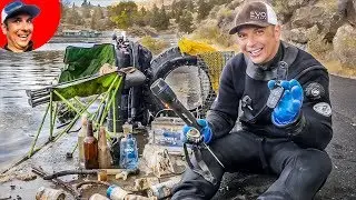 Found Liquor and Phones while Scuba Diving Closed Marina!