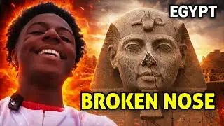 Why Do Egyptian Statues Have Broken Noses? | iShowSpeed Goes Viral
