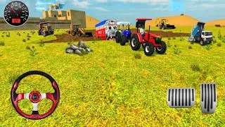 🔥 Realistic Tractor Driving 🚜 at high speed 😱 tractor Gameplay 😲 #tractorvideo #jcb #games 