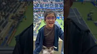 Excited to be at the Tennis US Open in NY for Djokovic's match!! ❤️🎾 #usopen #usopen2025 #djokovic