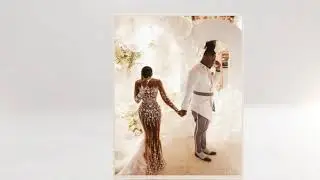 Darius Cordell - Nude illusion long sleeve wedding gown