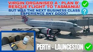 Reviewing Virgin Australia's NEWLY RETROFITTED Ex. KLM B737-700 Business Class! Perth to Launceston