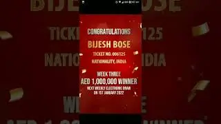BIG TICKET WEEKLY DRAW WINNER | 24-12-2021