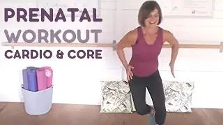Prenatal Workout Cardio and Core (SAFELY SHAPE UP YOUR BABY BUMP)!