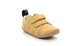 Clarks Lion King Roamer Wild T G Fit Yellow Suede first shoes