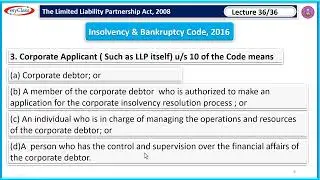 36  Insolvency and Bankruptcy Code, 2016