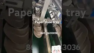 Paper shoe filler // shoes paper tray forming machine press on small plate machine#shoes #machine