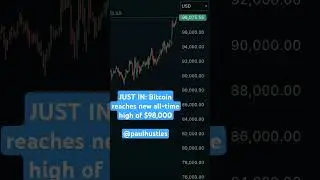 Bitcoin reaches new all-time high of $98,000@paulhustles #bitcoin #bitcoinnews #crypto