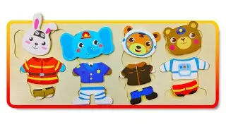 Guess the Job by Clothes for Kids | Jobs and Occupations | Fun Outfit Puzzle Game | Learning Jobs 👮🧩