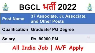 BGCL jobs 2022 &ndash; Apply Online for 37 Associate, Jr. Associate, Sr. Associate and Other Posts