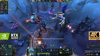 RTX 5090 32GB + Ryzen 7 9800X3D | Test in DOTA 2 | 4K