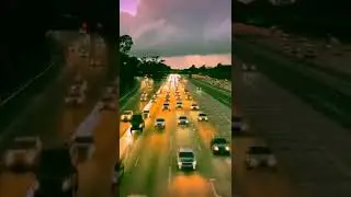 Timelapse Video of Moving Cars at night #shorts #timelapse #travel