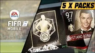 FIFA MOBILE 5 X MAN OF THE YEAR PACK OPENING | DOUBLE ELITE PACK | 97 MOTY STRIKER RONALDO!