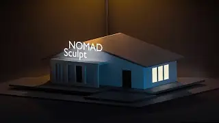 🏠 3D Minimal House | Nomad Sculpt Timelapse