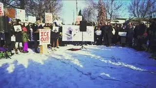 WATCH: Community leaders announce 'ICE out' march