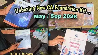 CA Foundation Books Unboxing 📚 | Best Study Material for CA Students | ICAI New Syllabus 2026  #ca 