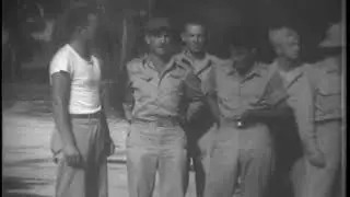 1944 - GENERAL TWINING CONGRATULATES PILOTS - GUADALCANAL - NO AUDIO