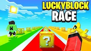 I Played LUCKY BLOCK RACE in MINECRAFT!