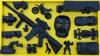 Membersihkan Mainan Mobil Balap, Truk Molen, Kereta Api, Tank Baja, Bus Tololet, Excavator, Pesawat