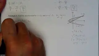 Calc 1 - Finding Area by Integrating with Respect to y