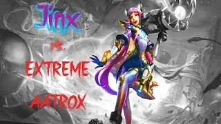 Swarm Jinx Gameplay vs Extreme Aatrox.  Solo run.  Boss fights only.