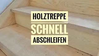 Holztreppe renovieren:; Holztreppe Sandstrahlen: